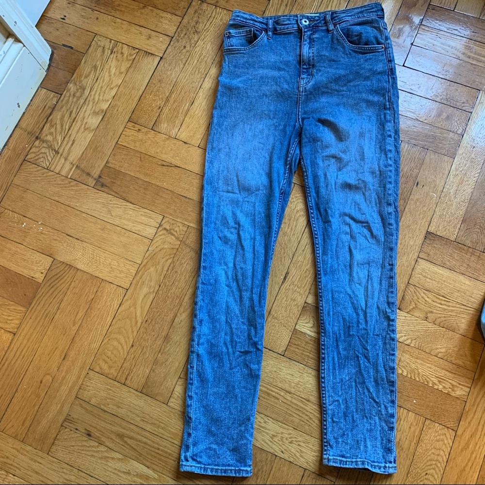 H&M High Rise Skinny Blue Jeans